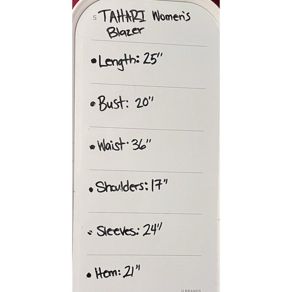 Tahari Arthur S. Levine Woman’s Black Blazer Jacket Dress Up Workwear Size 10 - Picture 9 of 9